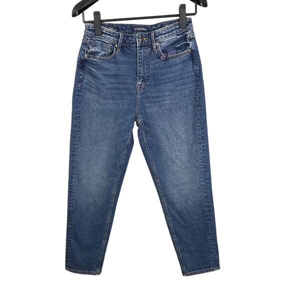 Vigoss Women’s Friday Tapered Girlfriend Jeans Medium Wash Size 27 NWT - Picture 1 of 9